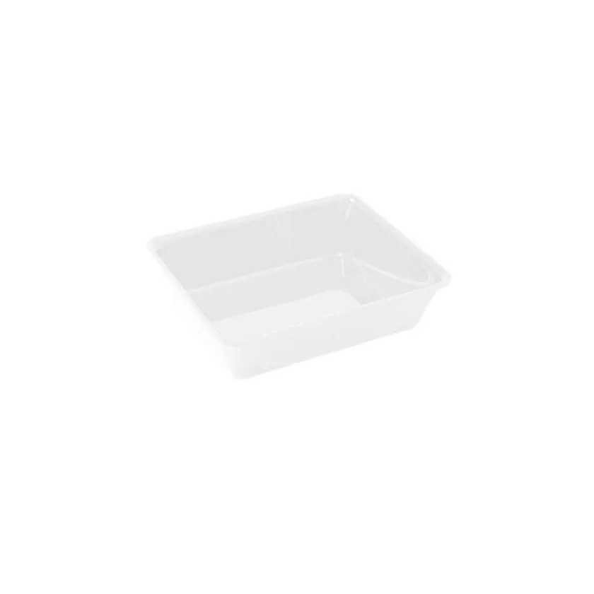 PP tray 227x178x80mm transp E- cr- fl+ f.buv noir