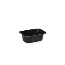 Barquettes thermoscellables noires 500 ml (100 pcs)