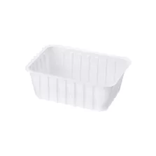 Barquettes thermoscellables blanches 1000 ml (100 pcs)