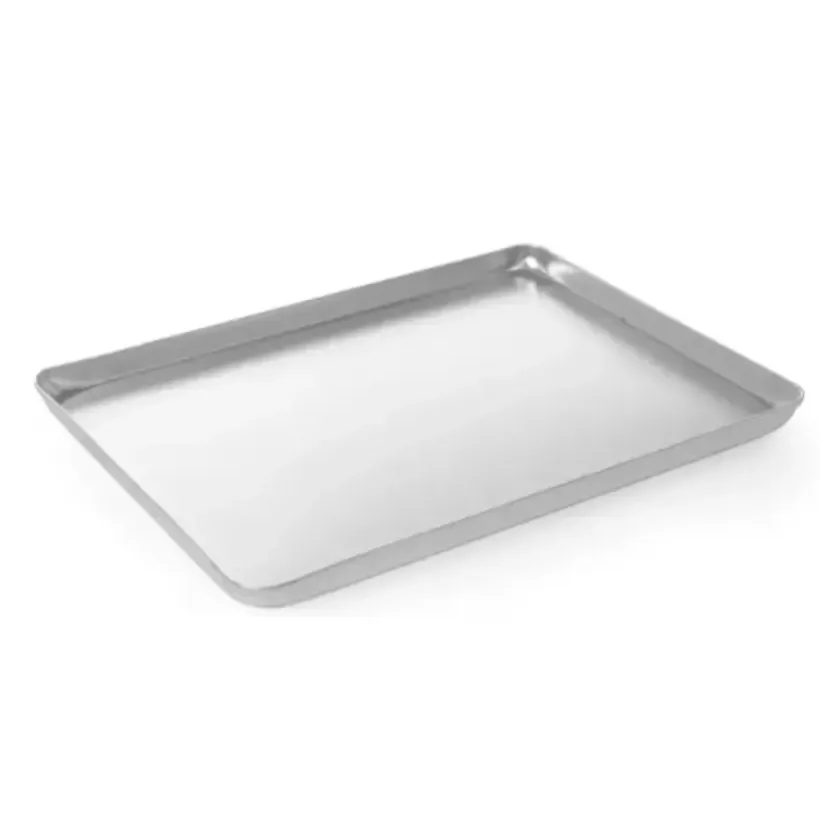Plat catering rectangulaire aluminium 409x214x20mm (200pcs)