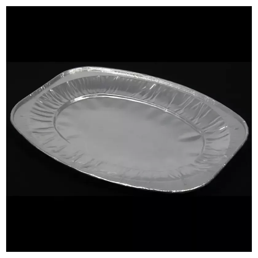 Plat catering ovale aluminium 550x362mm (50pcs)