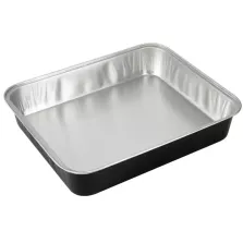 Barquette aluminium R2C (3,9L noir - 325x265x55mm 1/2)