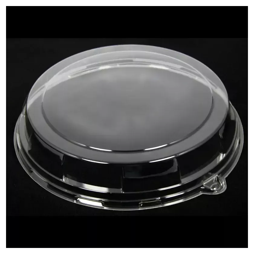 Couvercle PET plat rond transparent (Ø26cm)