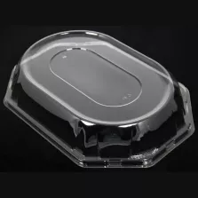 Couvercle PET plat octogonal transparent (46x30cm)