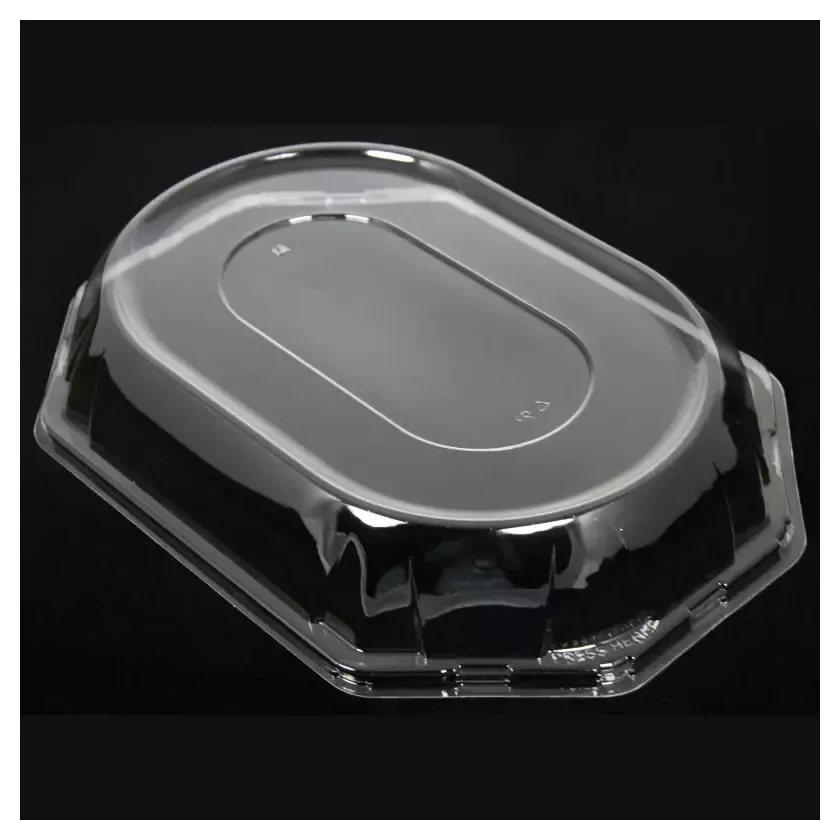Couvercle PET plat octogonal transparent (46x30cm)