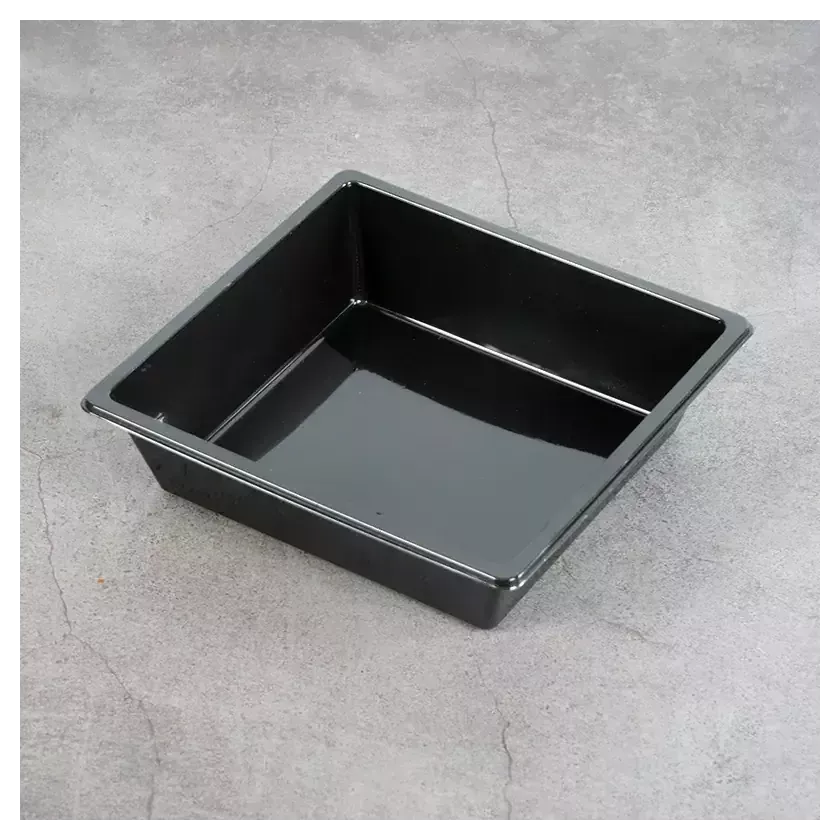 Ravier rPET noir 130x124x33mm (600 pièces)