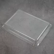 Couvercle rPET pour ravier 173x124x33mm dôme (600 pièces)