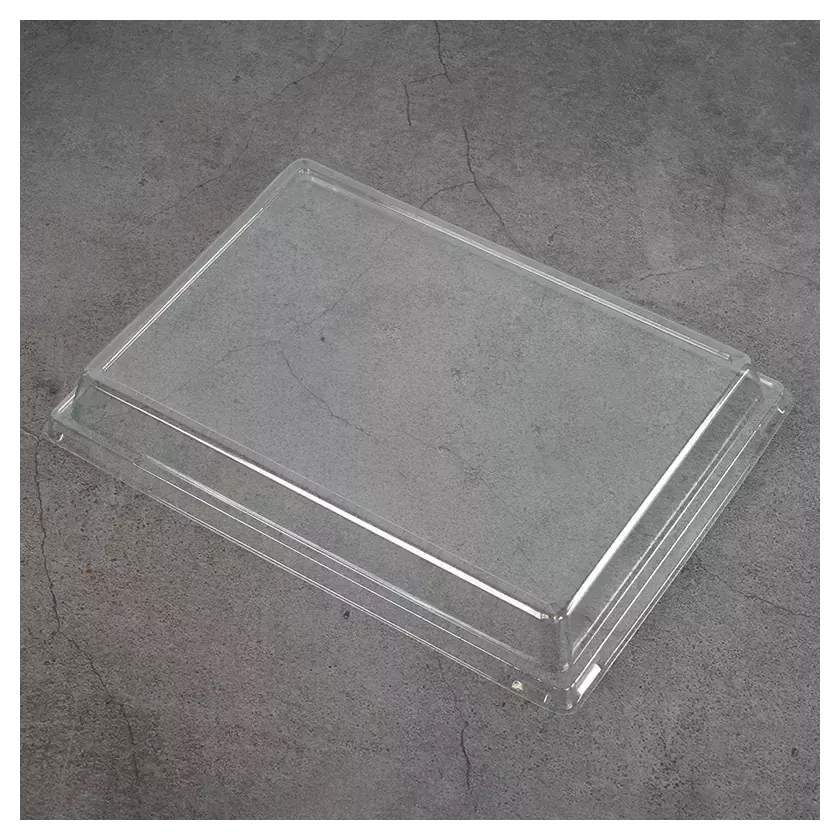 Couvercle rPET pour ravier 173x124x33mm dôme (600 pièces)