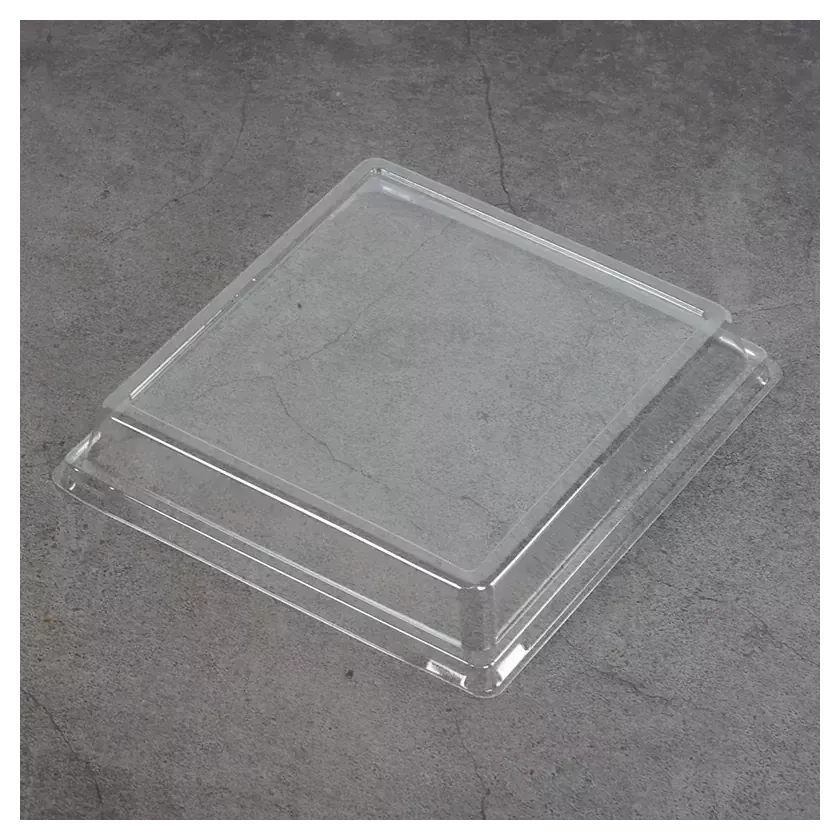 Couvercle rPET pour ravier 130x124x33mm dôme (600 pièces)