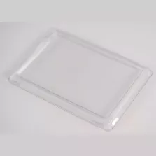Couvercle rPET pour ravier 86x124x5mm plat (750 pièces)