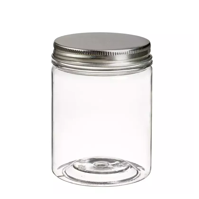 Pot PET avec couvercle alu à visser 210ml d65xh85mm (120 pièces)