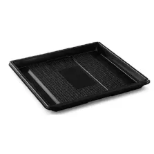 Ravier RPET carré noir 250x250x20mm 1 compartiment (120pcs)