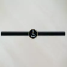 Autocollant "Huisgemaakt" noir 50x300mm (500 pièces)