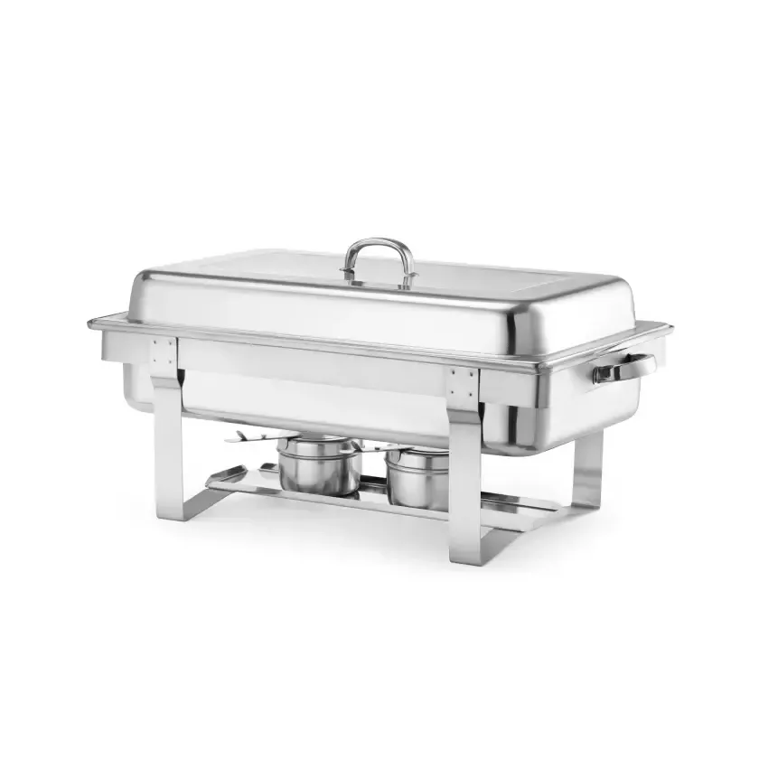 Réchaud gastronorme GN 1/1 en inox 18/10 pour service traiteur