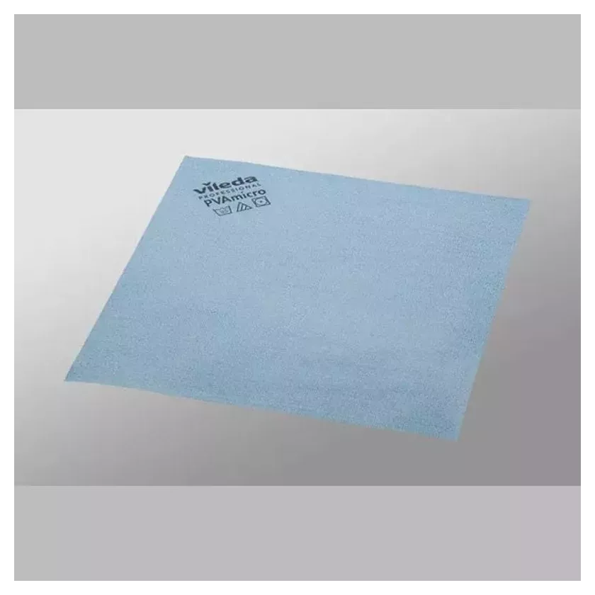 Lavette microfibre PVA bleu 38x35cm