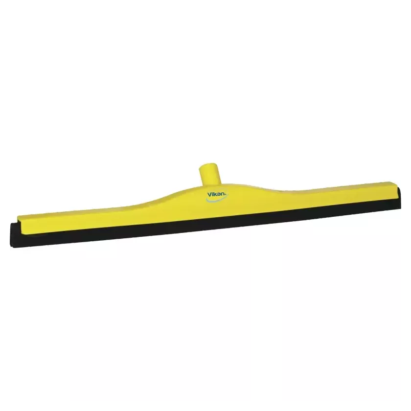 Raclette 700mm jaune caoutchouc noir fixe