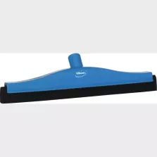 Raclette 400mm bleu caoutchouc noir fixe