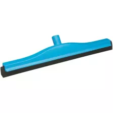 Raclette 500mm bleu caoutchouc noir fixe