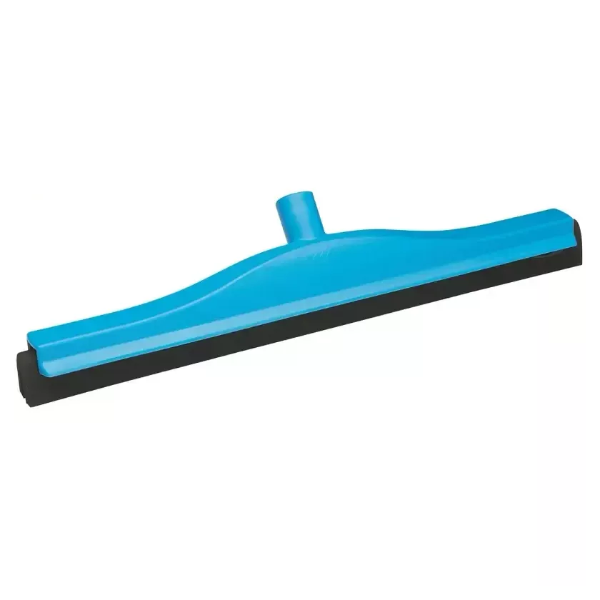 Raclette 500mm bleu caoutchouc noir fixe