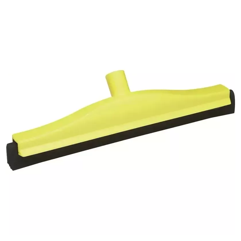 Raclette 500mm jaune caoutchouc noir fixe