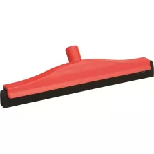 Raclette 500mm rouge caoutchouc noir fixe