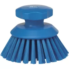 Brosse à main ronde 125mm dure bleue