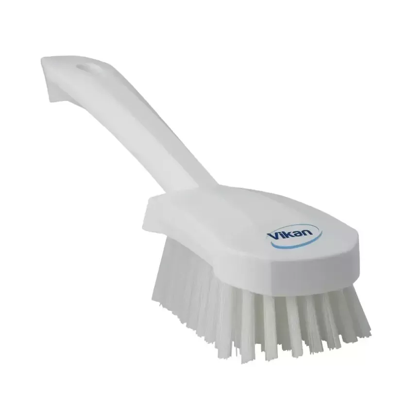 Brosse vaisselle courte dure blanche
