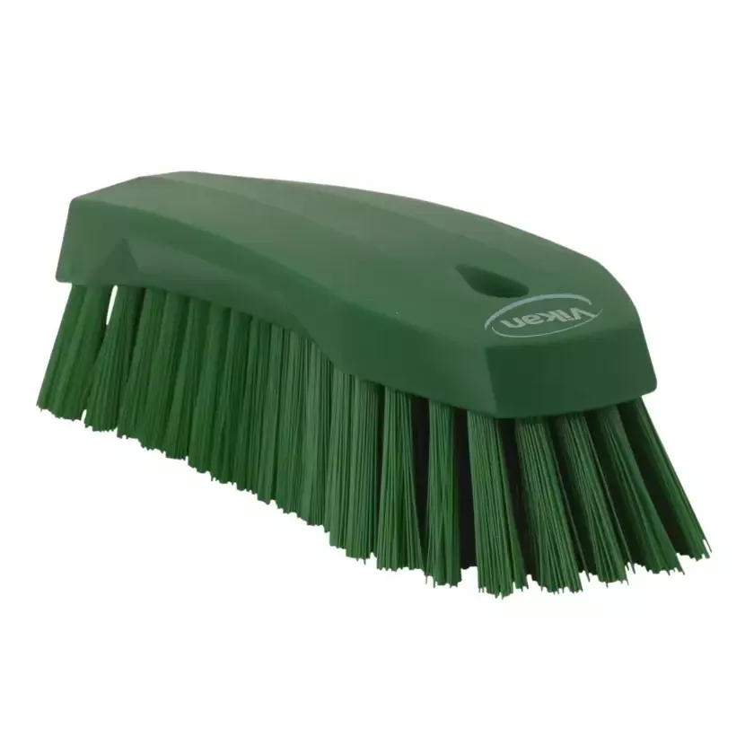 Brosse à main dure verte