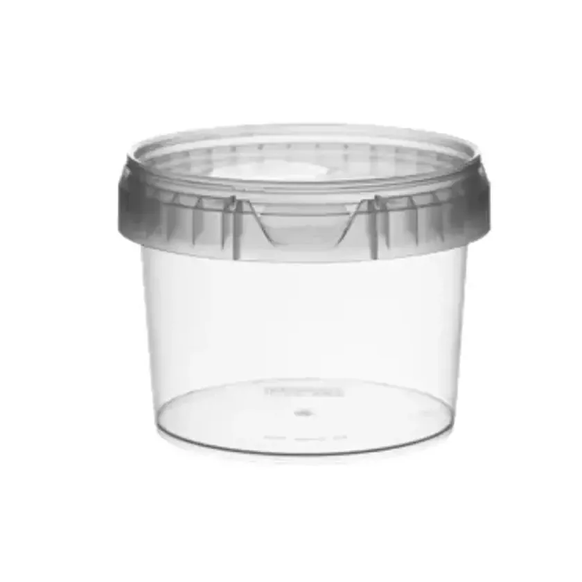 Gobelet PP avec couvercle Ø95x45mm (180ml) transparent (par 550)