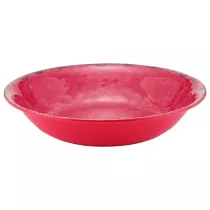 Plat melamine rond rouge...