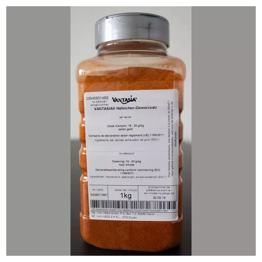 Hahnchengewurzsalz epices poulet Van Hees Vantasia saupoudreuse