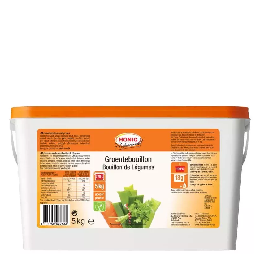 Bouillon de legumes 5kg Honig Prof poudre