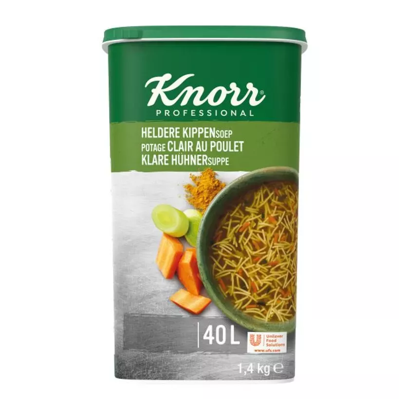 Potage clair au poulet 1,4kg Knorr Professional