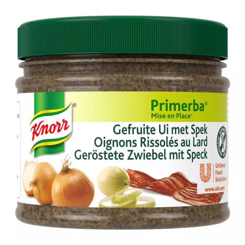 Oignons rissoles au lard 340g Primerba