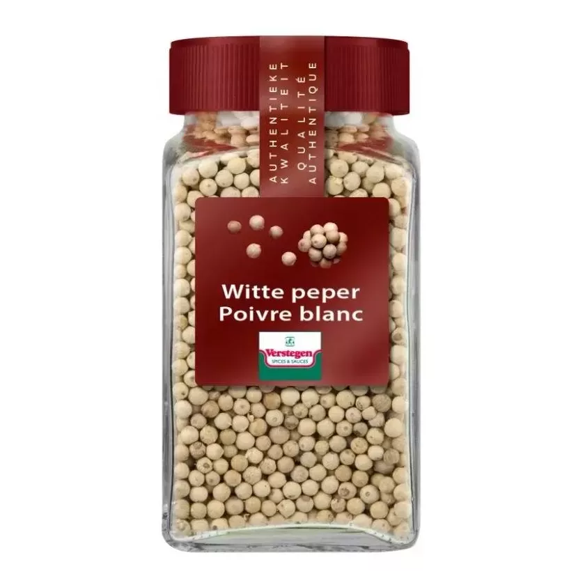 Poivre blanc entier Muntok 180g Verstegen bocal