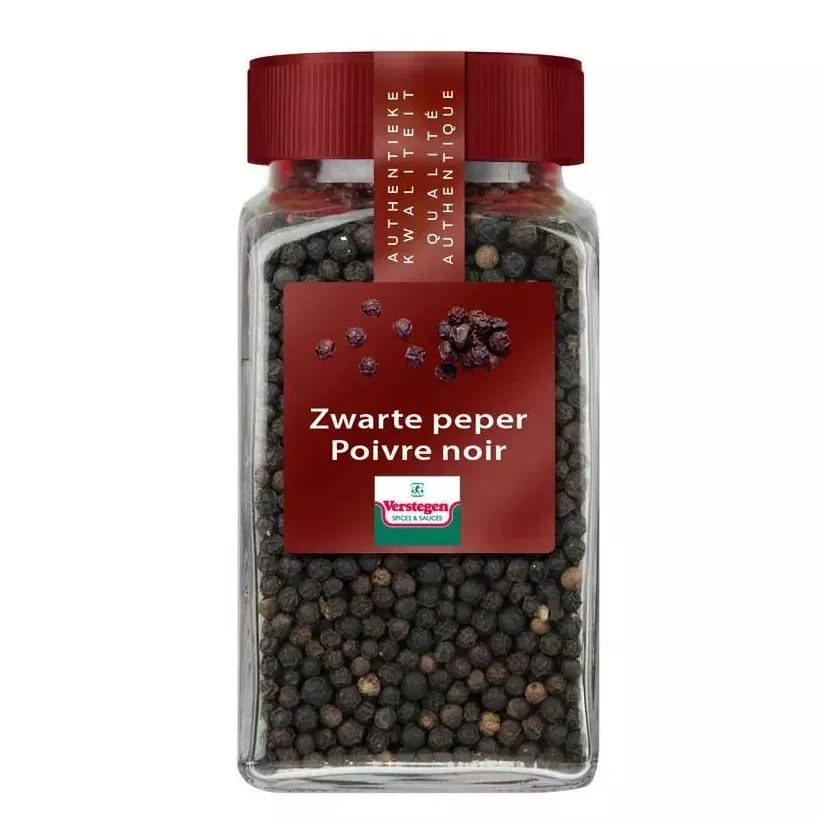 Poivre noir entier Lampong 160g Verstegen bocal