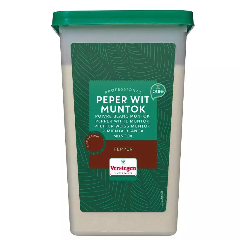 Poivre blanc moulu Muntok 1,5kg Verstegen