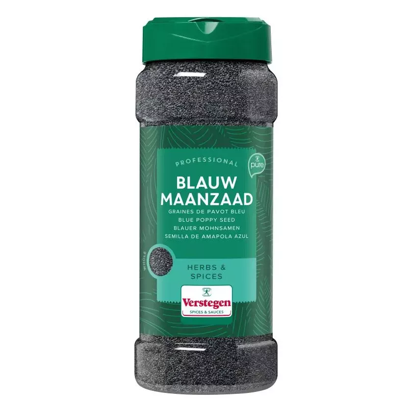 Graines de pavot noir 310g Verstegen Pure Herbs et Spices