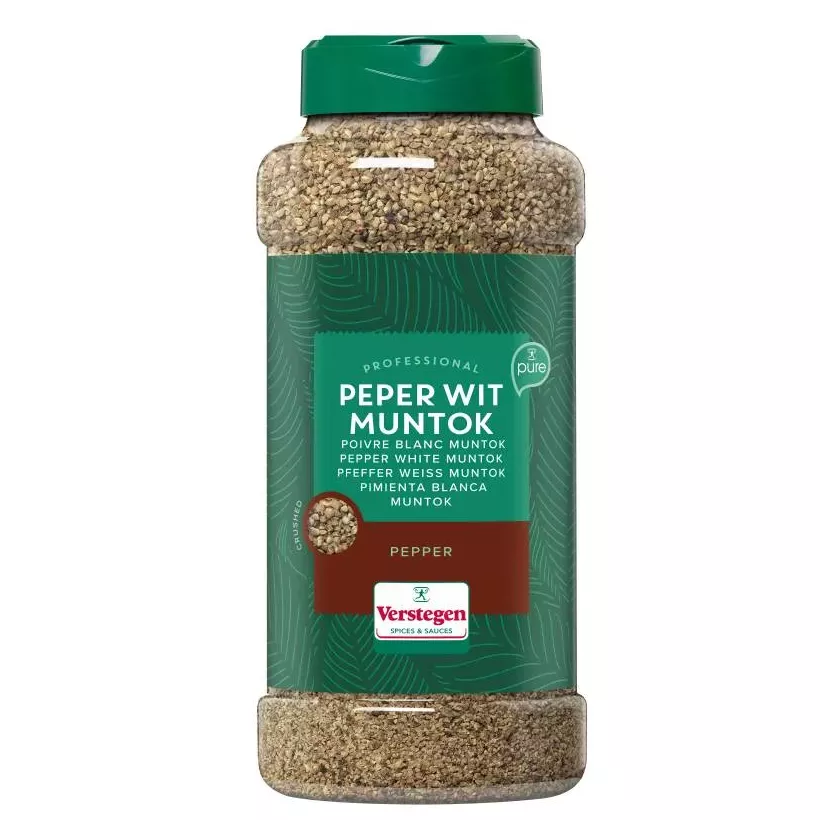 Poivre blanc concasse Muntok 625g Verstegen