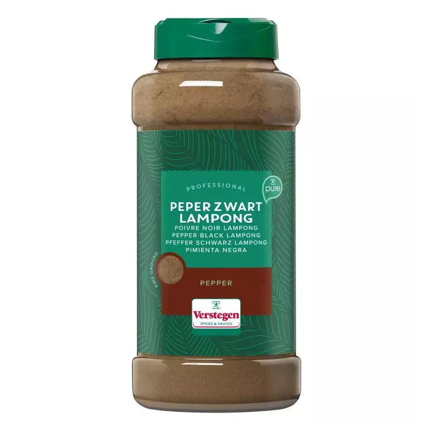 Poivre noir moulu Lampong 475g Verstegen