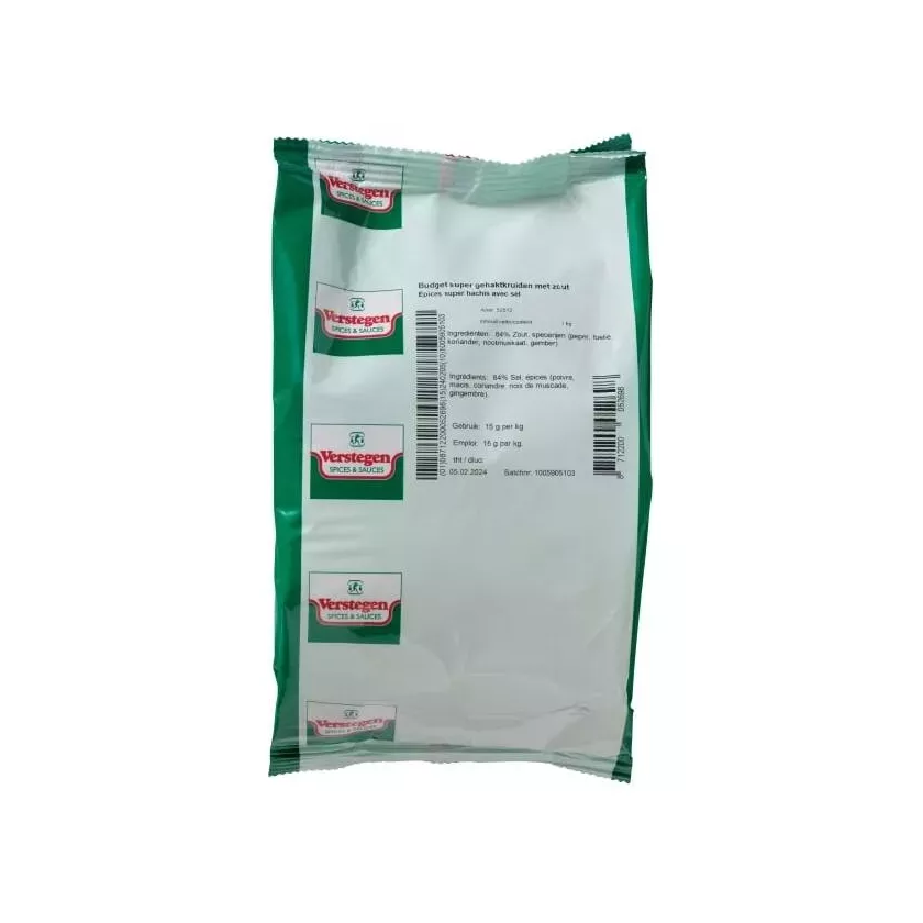 BUDGET-PACK EPICES SUPER HACHIS AS Verstegen