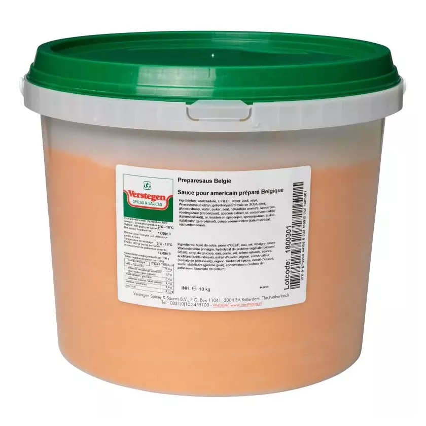 Sauce americain prepare belgiq. Verstegen PURE