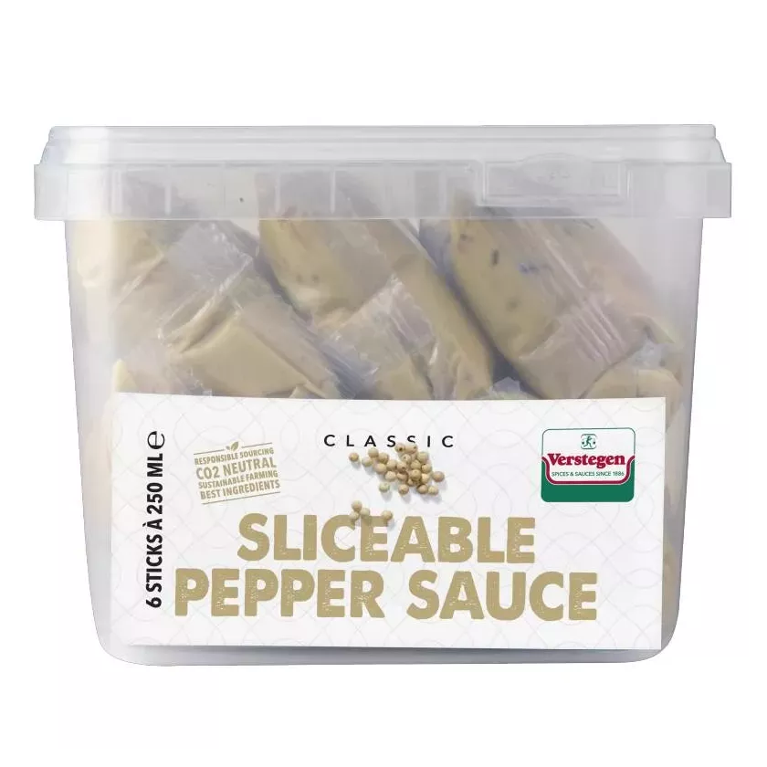 Sauce au poivre prete a couper 6x250ml Verstegen