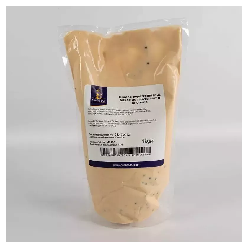 Sauce au poivre vert a la creme 4x1kg Qualite d'Or