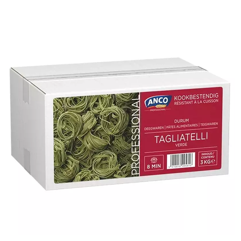 Tagliatelle verdi en nids resistant a la cuisson