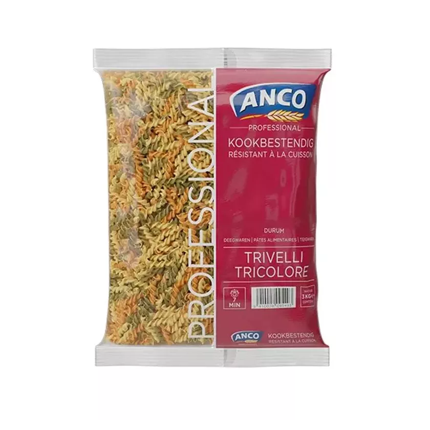 Trivelli tricolore 4x3kg resistant a la cuisson