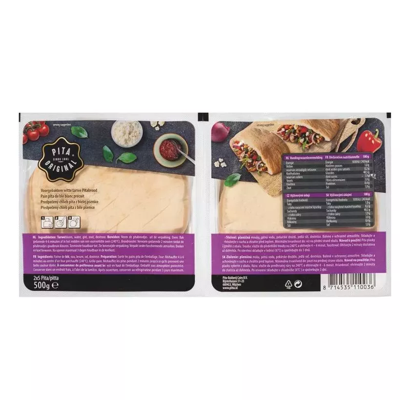 Pains pita diametre 11cm shoarma Pita Original