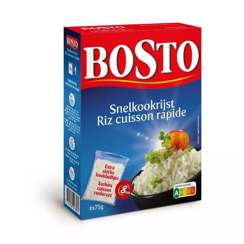 Riz cuisson rapide 4x75g Bosto
