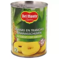 Ananas tranches 10 pieces sirop 570g Del Monte