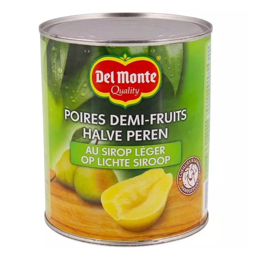 Demi-poires au sirop 825g